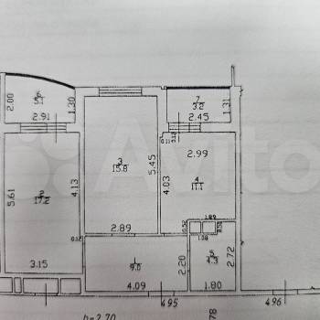 Продается 2-х комнатная квартира, 61 м²