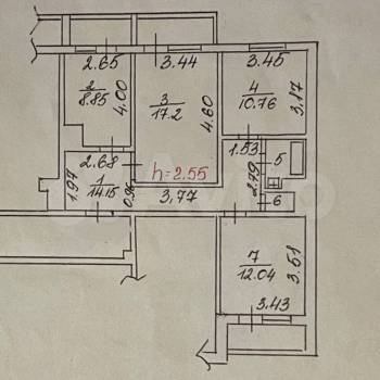 Сдается Многокомнатная квартира, 75 м²