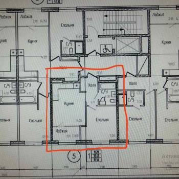 Продается 1-комнатная квартира, 35,5 м²