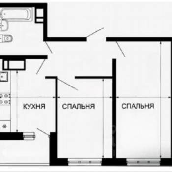 Продается 2-х комнатная квартира, 48,2 м²