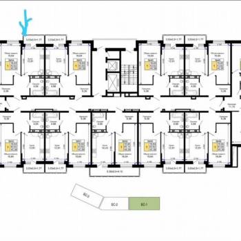 Продается 1-комнатная квартира, 43,6 м²