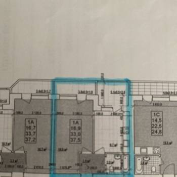 Продается 1-комнатная квартира, 44,4 м²