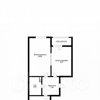 Продается 2-х комнатная квартира, 60,8 м²