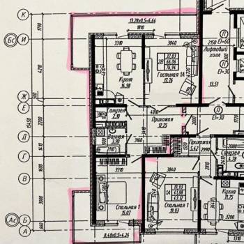 Продается 2-х комнатная квартира, 76,9 м²