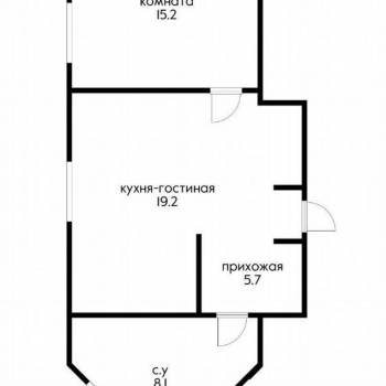 Продается 1-комнатная квартира, 50 м²