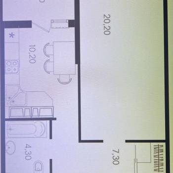 Продается 1-комнатная квартира, 43,6 м²