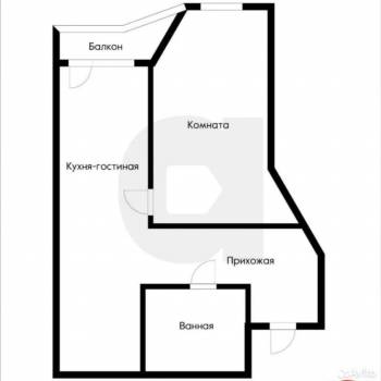 Сдается 1-комнатная квартира, 38 м²