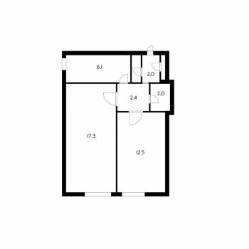 Сдается 2-х комнатная квартира, 40 м²