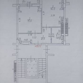 Продается 1-комнатная квартира, 42,6 м²