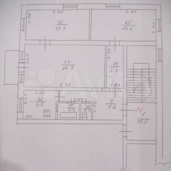 Продается 3-х комнатная квартира, 76,6 м²