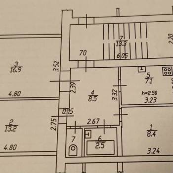 Продается 3-х комнатная квартира, 57,7 м²