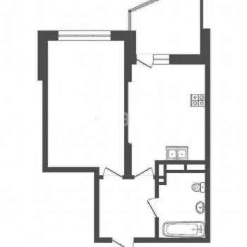 Продается 1-комнатная квартира, 41,6 м²