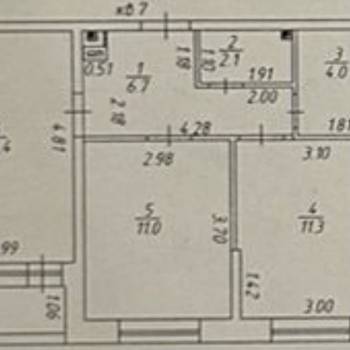 Продается 2-х комнатная квартира, 52,5 м²