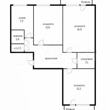 Сдается Многокомнатная квартира, 73 м²