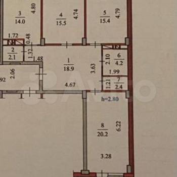Продается 3-х комнатная квартира, 93 м²