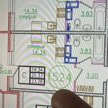 Продается 1-комнатная квартира, 23,4 м²