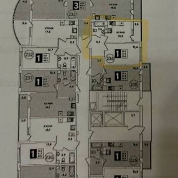 Продается 1-комнатная квартира, 35,3 м²