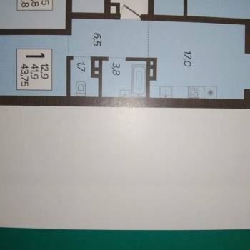 Продается 1-комнатная квартира, 45 м²