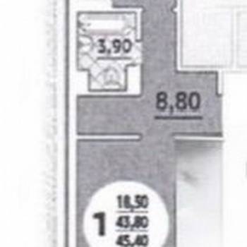 Продается 1-комнатная квартира, 45 м²