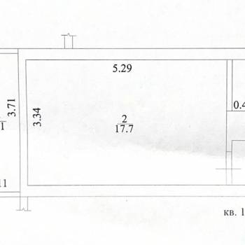 Продается 1-комнатная квартира, 24,1 м²