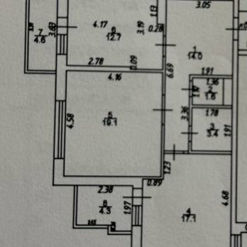 Продается 2-х комнатная квартира, 76,8 м²