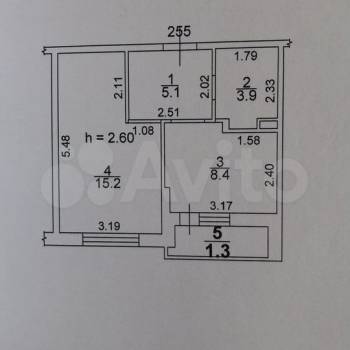 Продается 1-комнатная квартира, 33 м²