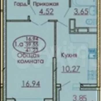 Сдается 1-комнатная квартира, 40 м²