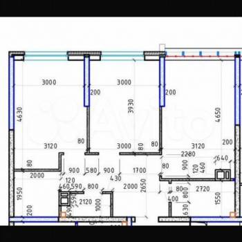 Сдается 2-х комнатная квартира, 60 м²