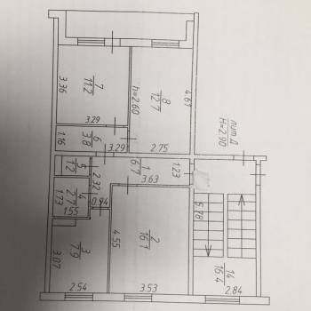 Продается 3-х комнатная квартира, 62,3 м²