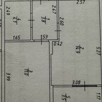 Продается 1-комнатная квартира, 37,3 м²