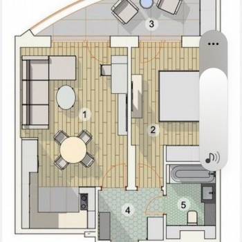 Продается 2-х комнатная квартира, 55 м²
