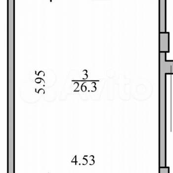Продается 1-комнатная квартира, 34,1 м²