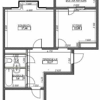 Продается 2-х комнатная квартира, 69,5 м²