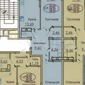 Продается 2-х комнатная квартира, 65 м²