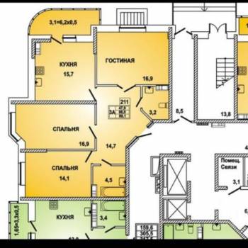 Продается 3-х комнатная квартира, 86,7 м²