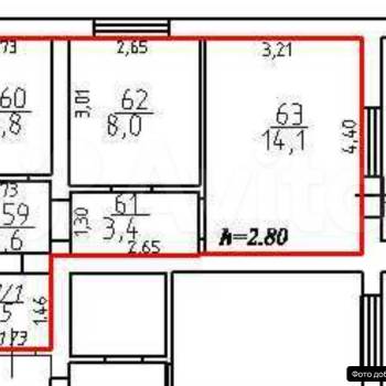Продается 1-комнатная квартира, 34,9 м²