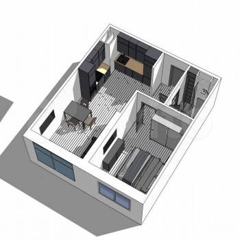 Сдается 2-х комнатная квартира, 43,7 м²