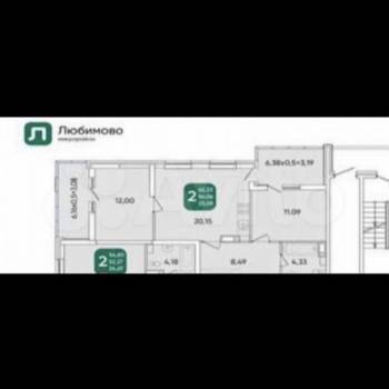 Сдается Многокомнатная квартира, 60 м²