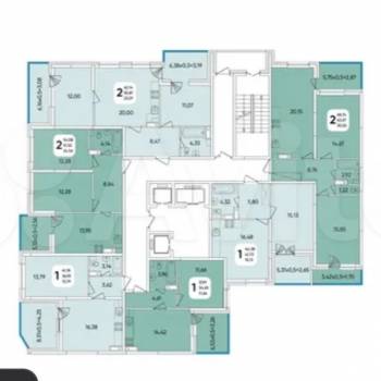 Сдается Многокомнатная квартира, 60 м²