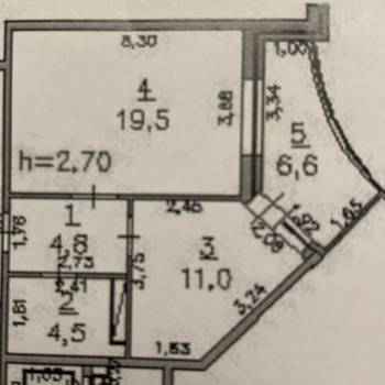 Продается 1-комнатная квартира, 42 м²