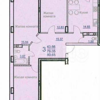 Продается 3-х комнатная квартира, 83 м²
