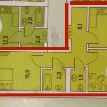 Продается 2-х комнатная квартира, 58,7 м²