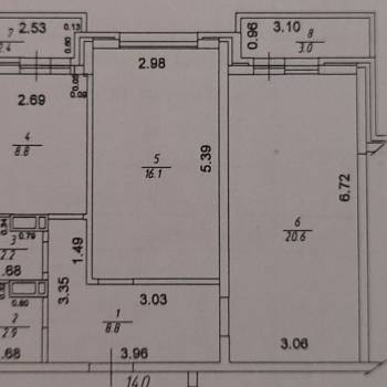 Продается 2-х комнатная квартира, 60 м²