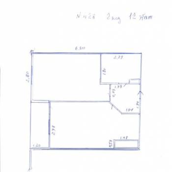 Продается 1-комнатная квартира, 34 м²