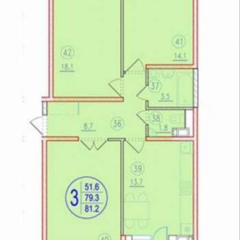 Продается 3-х комнатная квартира, 83 м²
