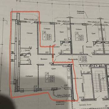 Продается 2-х комнатная квартира, 63,8 м²