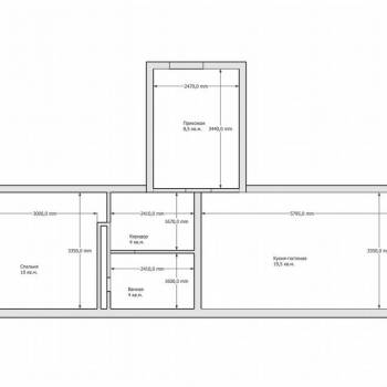 Продается 1-комнатная квартира, 46 м²
