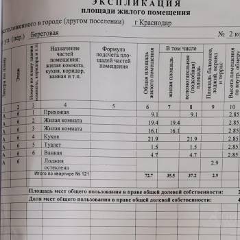 Продается 2-х комнатная квартира, 72 м²