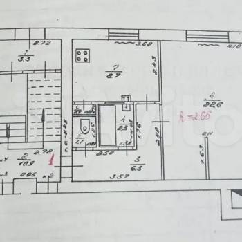 Продается 1-комнатная квартира, 41,4 м²