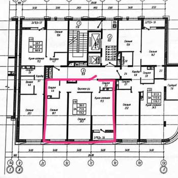 Продается 2-х комнатная квартира, 71,6 м²
